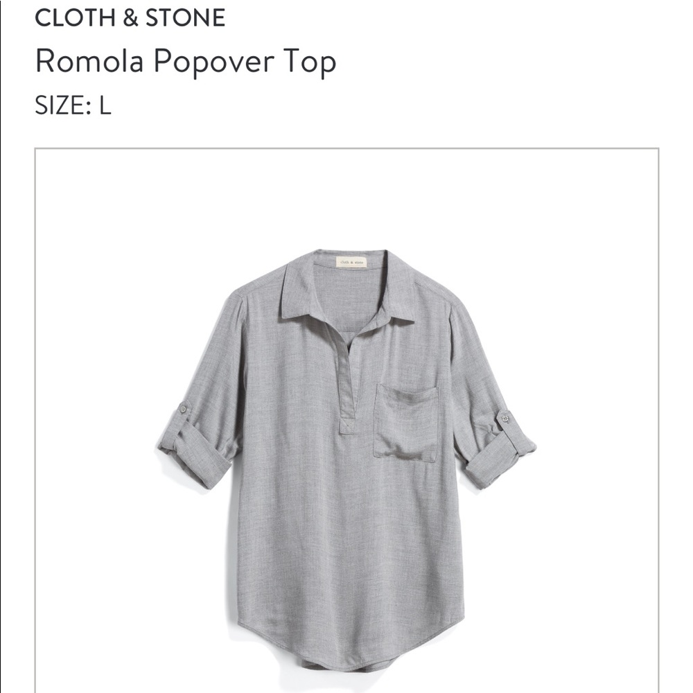 NWT Cloth & Stone Romola Popover Top (Stitch Fix)